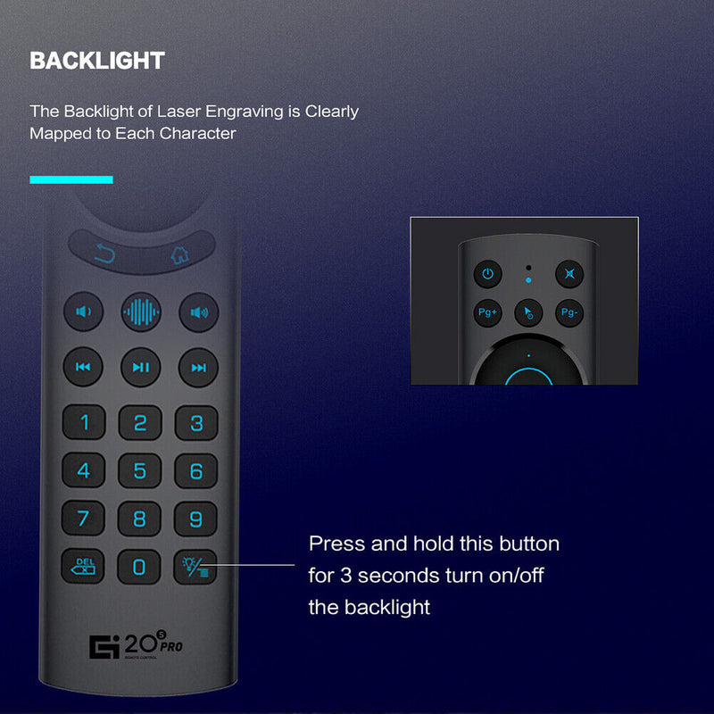 G20BTS PLUS Smart Voice Remote Control 2.4G RF Air Mouse Wireless for TV Box