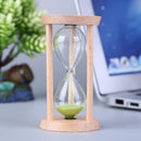 Wooden Sand Clock 3 Minutes Hourglass Sandglass Kid Toothbrush Timer(Green)