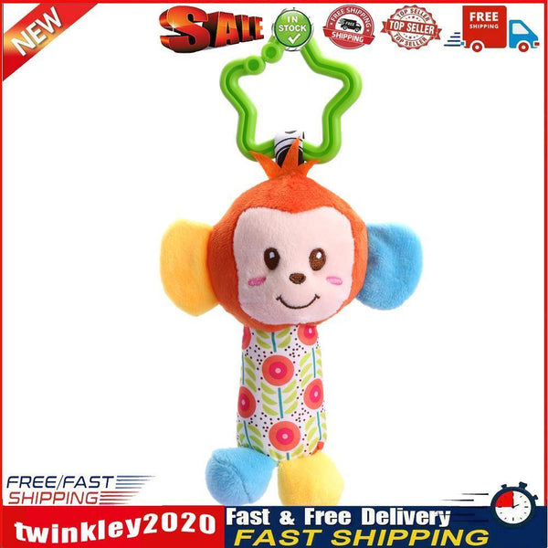 Newborn Baby Infant Handbells Developmental Bed Bells Toys (Monkey) Newly