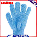 Five Fingers SWIMMING GLOVES Shower Cloth Scrub Body Child Home Supply (Blue)
