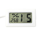 Digital LCD Thermometer Hygrometer Probe Temperature Humidity Gauge (White)