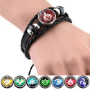 Impact Bracelet Set Adjustable Element Glow in Dark Luminous Bead Woven Jewelry