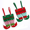 Christmas Elf Candy Bags Velvet Santa Claus Bags Festival Party Decor (B)