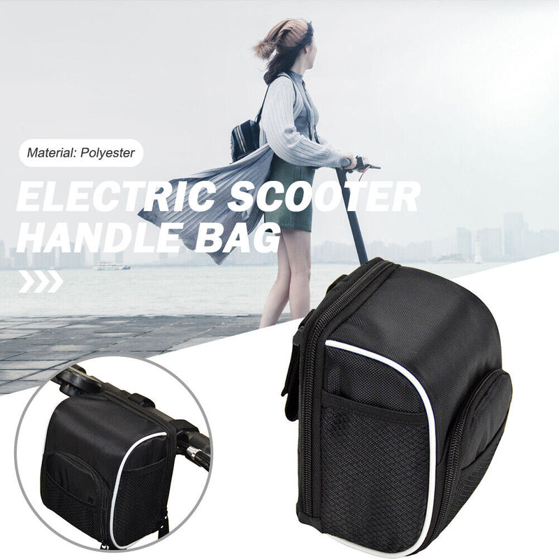Handlebar Basket Bag with Rain Cover for MTB Road Bike Electric Scooter Newly