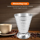 ml/oz/Tbsp 75ml Stainless Steel Measure Cup Cocktail Tool Bar Mixed Drink J