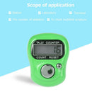 Stitch Marker Row Finger Ring Counter LCD Electronic Tally Counter (Green)