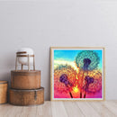 Full Embroidery Cotton Thread Cross Stitch 11CT Counted DIY Sunset Dandelion Kit