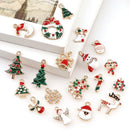 20x Alloy Enamel Mixed Christmas Pendants Decor Craft DIY Making Jewelrys hot.