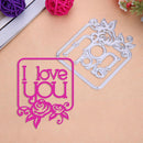 I Love You Cut The Stencil Scrapbooking Paper Embossing DIY Album Kar