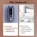 Automatic Cotton Pad Dispenser Wall Mounted Press Out Storage Holder for Vanity