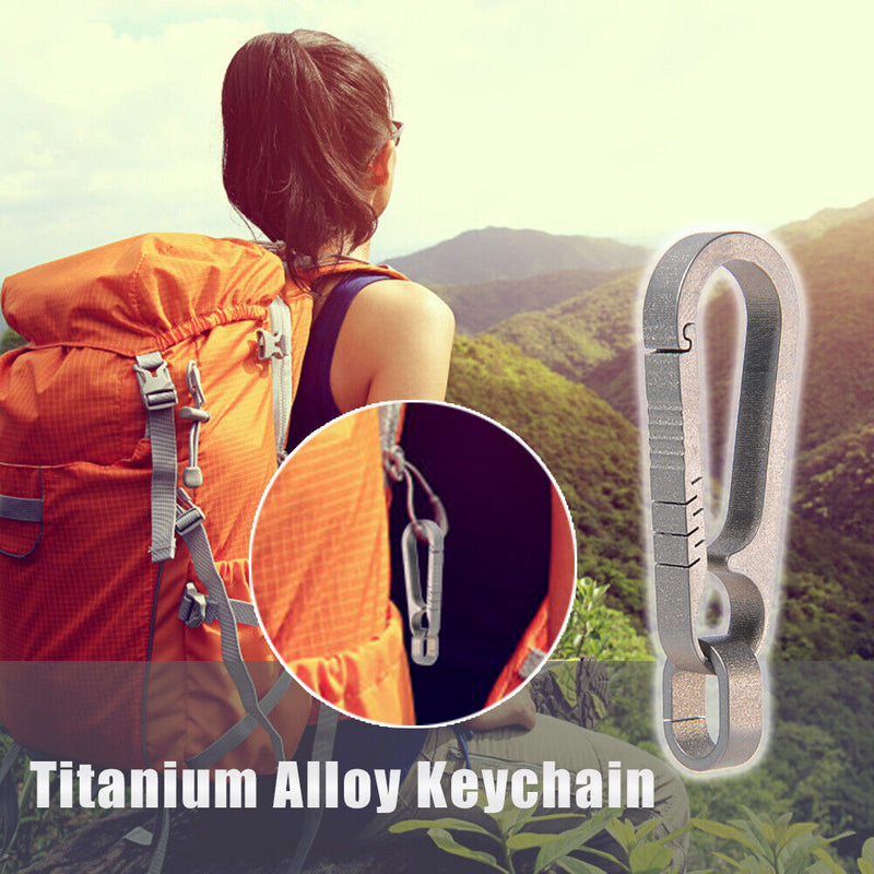 Corrosion Resistance Titanium Alloy Keychain Pendant Portable Backpack Orname