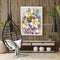 Drawing Paintwork Flower Bush Home Living Room Decoration 40x50cm Without Fra