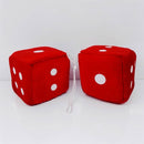 Styling Car Accessories Multicolor Plush Dices Velvet Dice Car Hanging Pendant