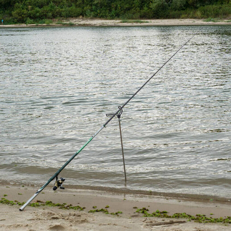 2pcs M3/8 Fishing Rods Rest Gripper Head Carp Fish Pole Holder Bracket Stand