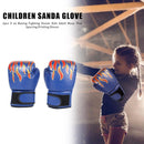 2pcs Breathable Kids Muay Thai Sparring Flame Gloves Punching Boxing Gloves