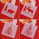Decorative Embossing Template Layering Stencils Merry Christmas Scrapbooking