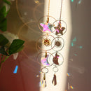 Metal Rainbow Collection Hanging Star Moon Crystal Prisms Home Decor (36) Newly