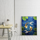 Goldfish in the Pond Oil Paint By Numbers DIY Canvas Wall Art Picture Home