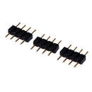 4Pin Splitter 1 to 2 Connector for LED RGB Strip Light + 3pcs 4pin Plugs Newly