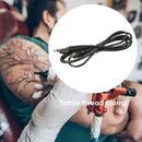 Ultra Light 90 Degree Right Angled Tattoo RCA Clip Cord w/1.8m Cable(Black)