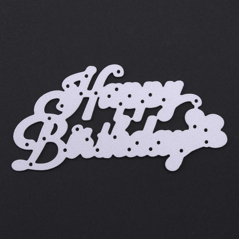 Birthday Writing Pattern Decor DIY Machining Die Carbon Steel Stencil