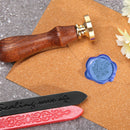 100pcs Retro Octagon Fire Painting Pills Sealing Wax Grain for Envelope (F)
