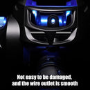 Baitcasting Reel 8.2/1 Max Drag 8kg Casting Carp Fishing Reel (Blue Right) Newly