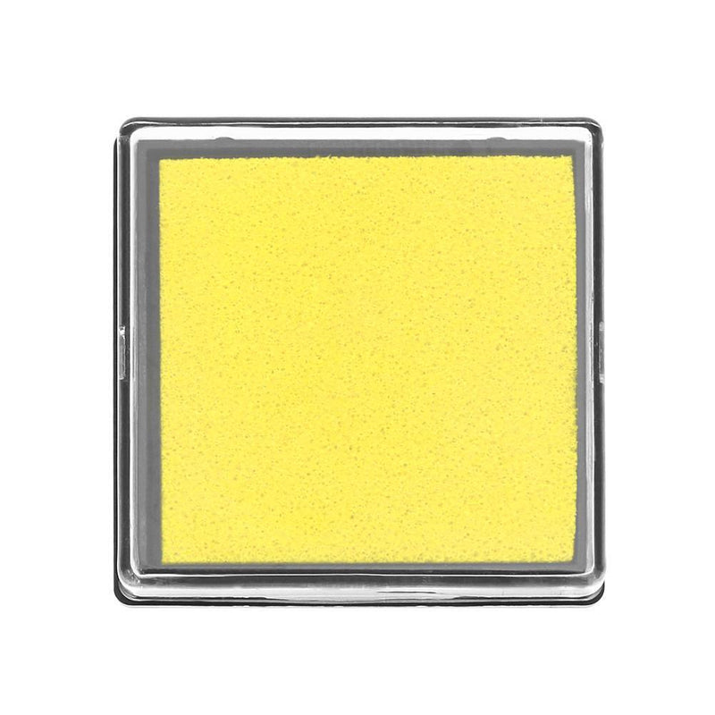 Fingerprint Square Stamp Inkpad for DIY Scrapbook Card Making Craft (Yellow