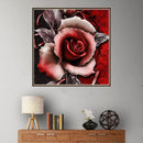 Rose Flower DIY Round Rhinestones Diamond Painting Embroidery Kits Needlework Se