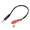 3.5mm Male to 2 RCA Female Jack Stereo Audio Cable Converter Adapter DC3 Newly