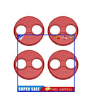 4pcs Waterproof Motor Cover Cap Engine Protector for DJI Mini 3 Pro (Red)
