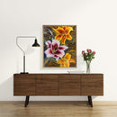 5D DIY Diamond Painting Flowing Flowers Kits Full Square Drill Wall Decor Craft