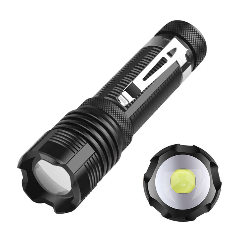 XHP50 LED Portable Telescopic Zoom Flashlight High Brightness Waterproof To