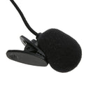 Mini Clip-on Lapel Microphone Hands-free 3.5mm Condenser Wired Microphone Newly