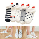 5x Women Men Socks Casual Work Heart-shaped Cotton Sock Comfortable Fa Love Q9R2