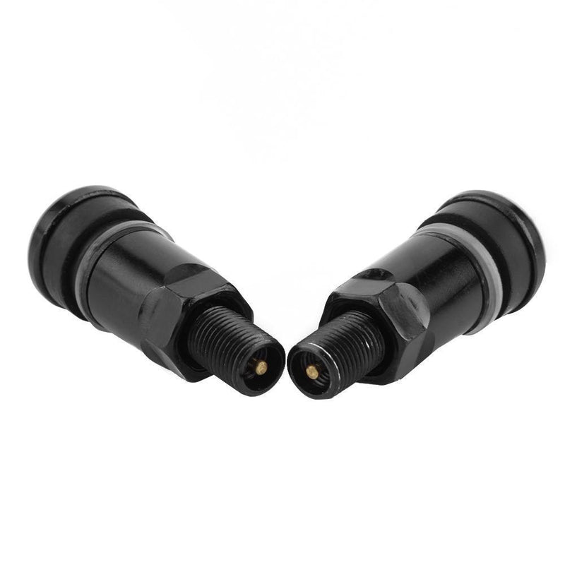 4pcs Car Tubeless Tyre Valve Stems Aluminum Tire Air Valve Stems (Black) Newly