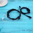2 Pin Covert Acoustic Tube Earpiece Headset PTT Throat MIC for Baofeng UV5R