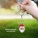 5pcs DIY Full Drill Diamond Painting Keychain Special-shaped Christmas Pendant