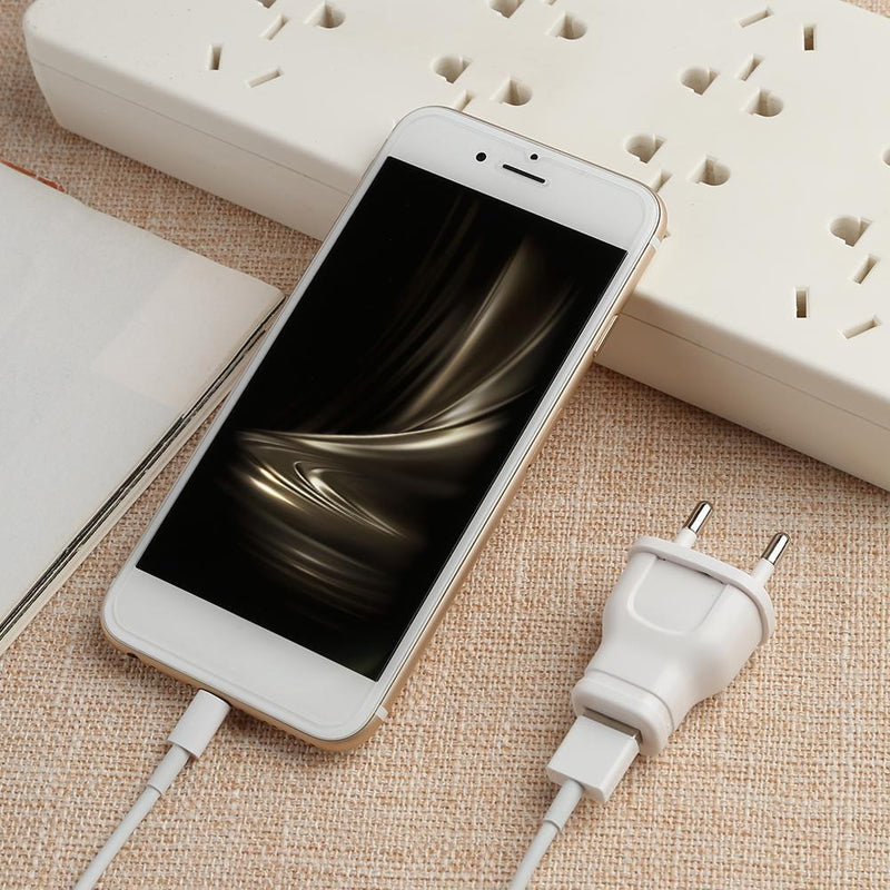 Direct Charging DC 5V 1A USB Charger Adapter Cable Connector (White EU)