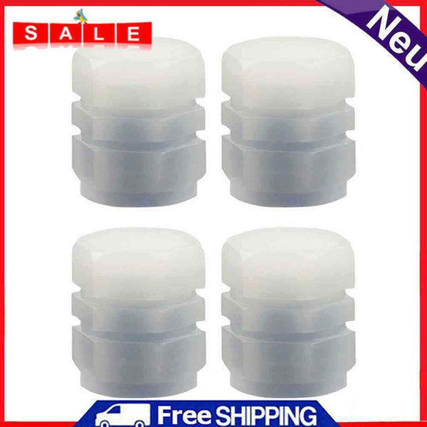 Luminous Stem Cover Tire Valves Caps Universal Valves Nozzles (8pcs Blue)
