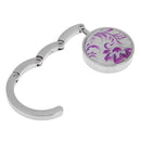 Flower Tree Foldable Hook Bag Cloth Holder Handbag Desk Portable Hanger (F)