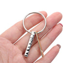 Keychain Inspirational Keychain Jewelry Gift Through Thick and Thin Keychain