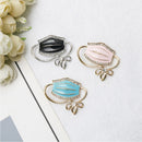 Fashion Bowknot Charm Mouth Shape Jewelry Corsage Brooch Jeans accessories Pin