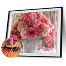 Rose Flowerpot 5D Diamond DIY Painting Craft Kit Home Decor