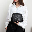 Casual Large Capacity PU Crossbody Packs Multi-Pockets Women Rivets Shoulder Bag