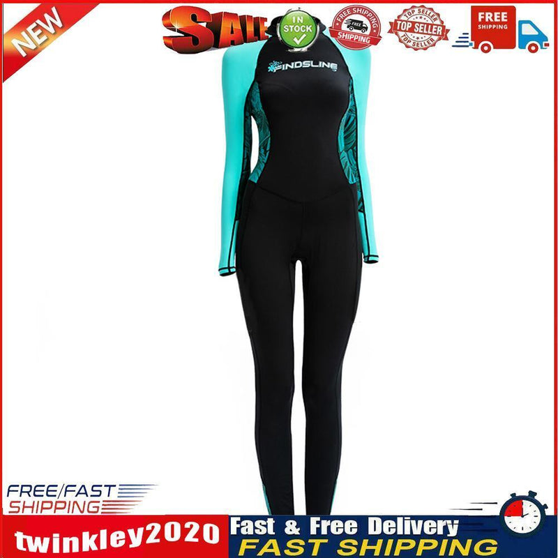 Full Body Wetsuit One-Piece Snorkeling Diving Suit for Women (Black XL) Newly