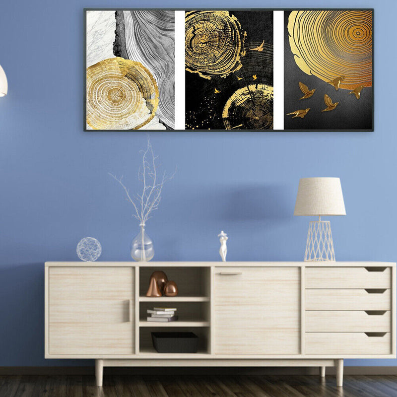 Frameless Painting By Numbers Kit Tree Circle DIY Drawing On Canvas Art Craft