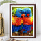 Full Round Diamond Painting DIY Kit 2 Rainbow Parrots Rhinestone Mosaic Picture