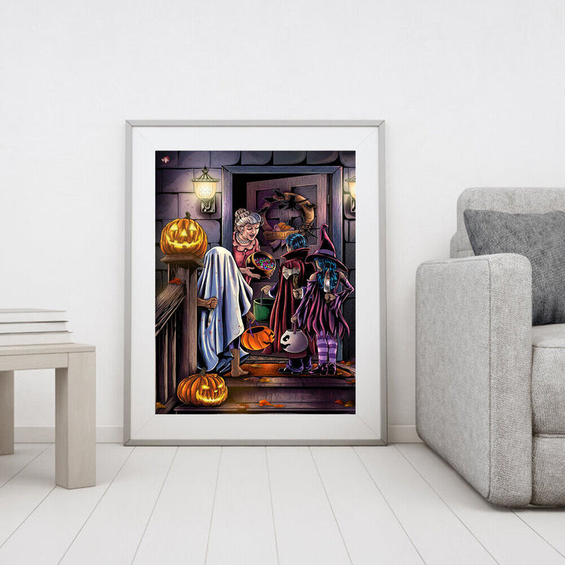 DIY Oil Paint by Numbers Children Candy Hand Painted Acrylic Drawing Home Decor