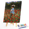 Flower Shrubs Boy Oil Paint By Numbers Kit DIY Frameless Drawing for Adults